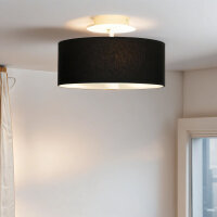 Plafonnier rond noir Ø 30 cm faible...