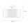 Runde Deckenlampe Schwarz Ø 30 cm blendarm Stoff Glas