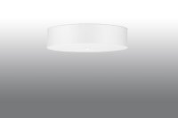 Plafonnier Blanc Tissu Verre Ø 50 cm rond faible...