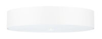Plafonnier rond Ø 50 cm Blanc Tissu Verre faible...