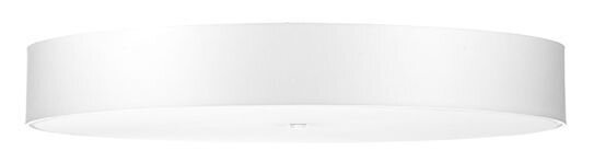 Plafonnier grand Ø 100 cm rond Blanc tissu verre anti-éblouissant