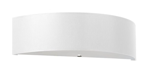 Applique Blanc Tissu Verre 45 cm Up Down Moderne 2x E27