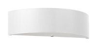 Applique Blanc Tissu Verre 45 cm Up Down Moderne 2x E27