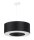 Hängelampe rund Ø 50 cm Schwarz Stoff Modern SANNY