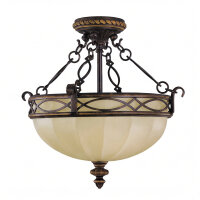 Plafonnier ANABELL 1 Crème Lampe rustique Couloir