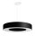 Suspension tissu noir Ø 50 cm rond 5x E27