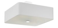 Lampe de plafonnier Blanc carré L : 45 cm Tissu...