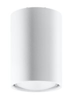 Spot apparent blanc métal rond Ø 6 cm H :...
