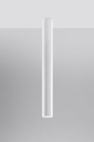 Plafonnier haut blanc 60 cm Ø 6 cm étroit GU10