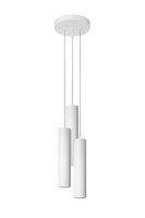 Suspension Métal Blanc 3 flammes GU10 Ø 20...