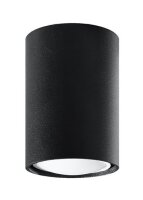 Deckenleuchte Schwarz klein &Oslash; 6 cm Metall GU10...