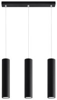 H&auml;ngeleuchte Metall 3-flammig GU10 B: 45 cm Schwarz