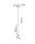 Lampe à suspendre EDYTH Noir Chrome Métal Ø 5 cm étroit GU10