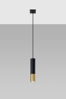 Lampe à suspendre noir or Ø 6 cm...