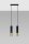 Suspension noir or orientable 2 flammes GU10