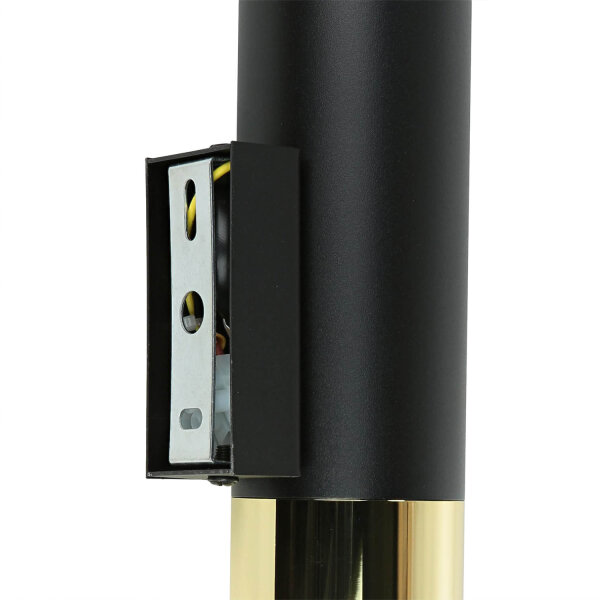 Applique intérieure Noir Or Up Down H : 29 cm Métal