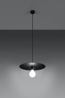 Lampe à suspendre ronde Noir Métal Ø...