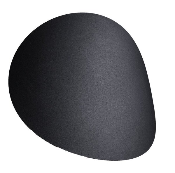 Schwarze Wandleuchte Modern Metall 2x G9 indirekt