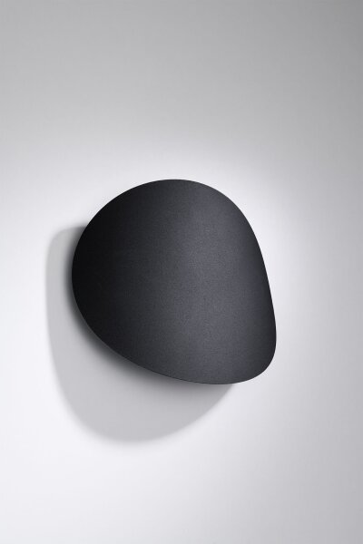 Schwarze Wandleuchte Modern Metall 2x G9 indirekt