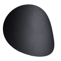 Schwarze Wandleuchte Modern Metall 2x G9 indirekt