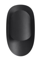 Schwarze Wandlampe indirekt H: 30 cm G9 Modern HEDDO