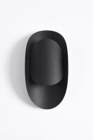 Schwarze Wandlampe indirekt H: 30 cm G9 Modern HEDDO