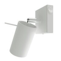 Wandspot Wei&szlig; B: 8 cm klein Metall schwenkbar