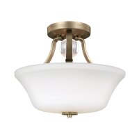 Plafonnier FLUIDA en or blanc Ø35cm Lampe de couloir