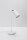 Lampe de bureau métal hauteur 43 cm orientable blanc