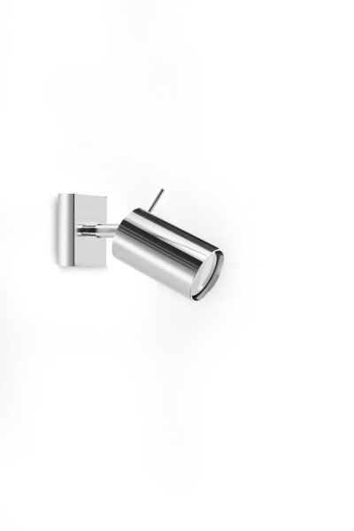 Spot Lampe Metall verstellbar B: 8 cm Chrom GU10
