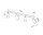 Spot de plafond chrome 80 cm de long 4 flammes oblongues