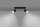 Spot de plafond noir chrome 30 cm métal 2 flammes