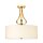 LED Badezimmerleuchte IP44 rund in Gold Creme Decke