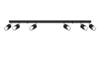Spot de plafond noir chromé 117 cm de long orientable