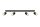 Spot Strahler 4-flammig 81 cm länglich Schwarz Gold GU10