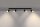 Spot Strahler 4-flammig 81 cm länglich Schwarz Gold GU10