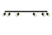 Projecteur de plafond métal noir or 117 cm de long...