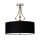 Runde Deckenleuchte LED Schwarz Chrom IP44 Badezimmer