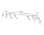 Plafonnier métal 100 cm de long 6 flammes G9 noir