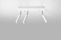 Spot de plafond métal 35 cm blanc orientable 3...