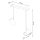 Spot métal 2 flammes orientable noir GU10