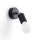 Spot Lampe murale noir rond Ø 8 cm petit pour E27