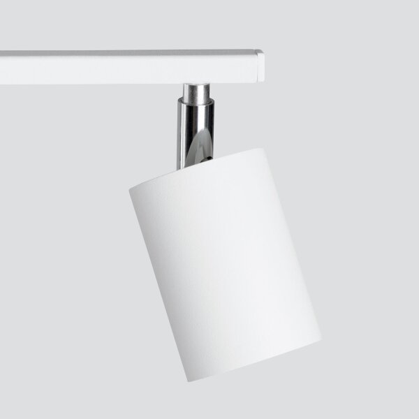 Spot Spot blanc métal allongé 2 flammes 26 cm GU10