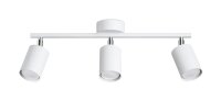 Spot de plafond GU10 3 flammes blanc métal orientable
