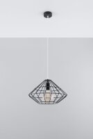 Pendelleuchte Draht geometrisch Käfigschirm E27