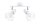 Spot de plafond blanc 31 cm de long réglable E27 métal