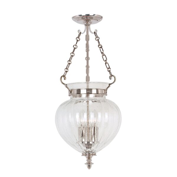 Deckenleuchte CANDELA 6 Nickel Ø28cm 3-flmg Lampe
