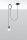 Flexible Lampe à suspendre Noir max. 3 m E27 flexible
