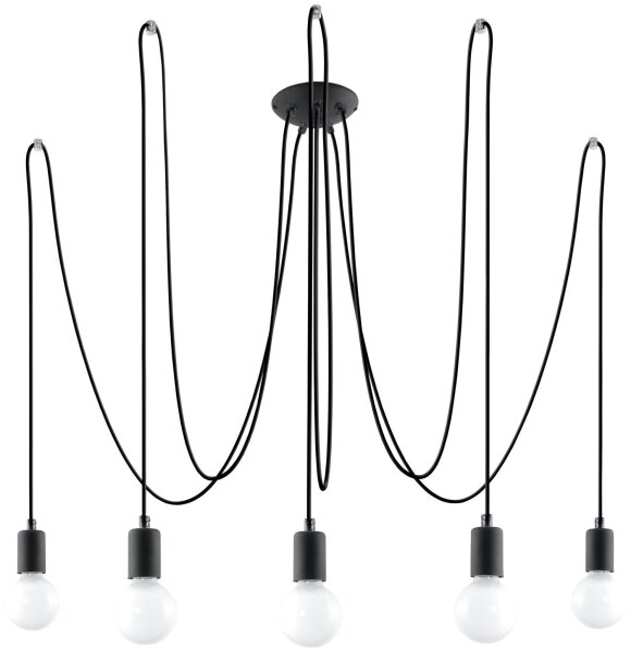 Suspension noire flexible réglable jusquà 3 m