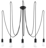 Suspension noire flexible r&eacute;glable jusqu&agrave; 3 m